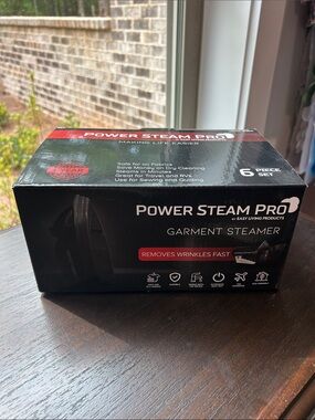 Power Steam Pro Garment Steamer New.  Black